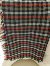 Winter Scarf Red, black, White 100 Soft Acrylic Long Scarf Unisex Japan 43"