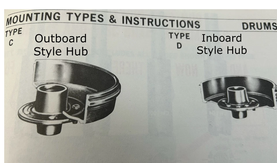 1957-1961 Plymouth Dodge DeSoto w/Inboard Mount Hub Front or Rear Brake Drum - Image 3 of 3