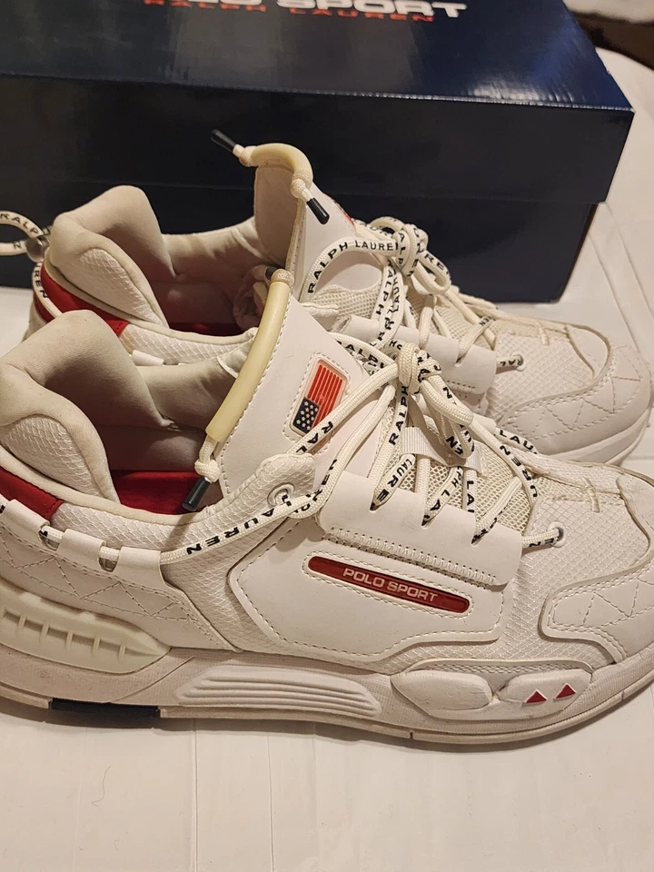 Polo deportivo Ralph Lauren PS200-SK-LTL blanco para hombre talla 8,5 Foto 3 de 4