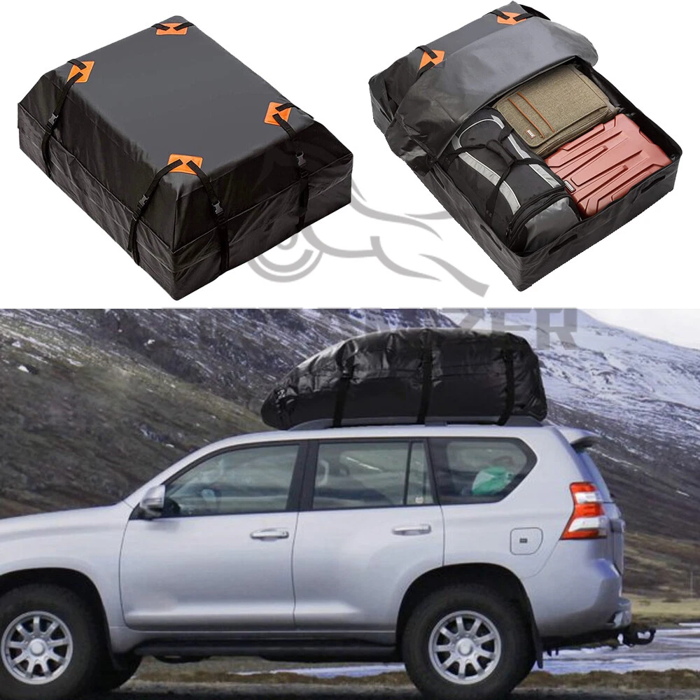 Car Roof Top Rack Carrier Cargo Bag Luggage Storage Cube Travel 600D 21  Cubic