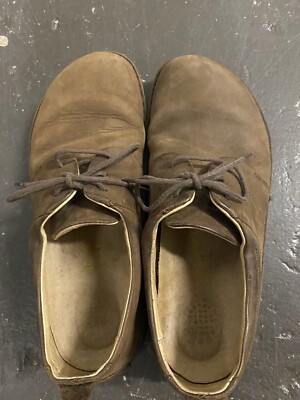 Birkenstock Footprints Brown Nubuck Leather Oxford Lace Up Shoes