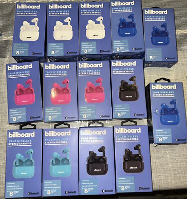 Billboard true wireless stereo earbuds with case headphones bluetooth GIFT XMAS