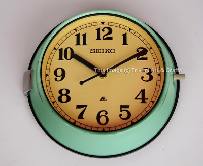 Vintage Maritime Seiko Wall Clock Slave Nautical Retro Ship Clock
