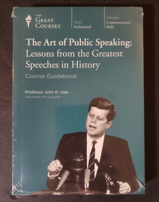 THE GREAT COURSES: THE ART OF PUBLIC SPEAKING DVD SET & GUIDEBOOK NEW SEALED