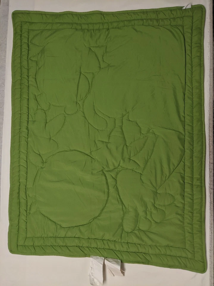 Одеяло для кроватки животных джунглей зеленое вельветовое NoJo - Изображение 4 из 4