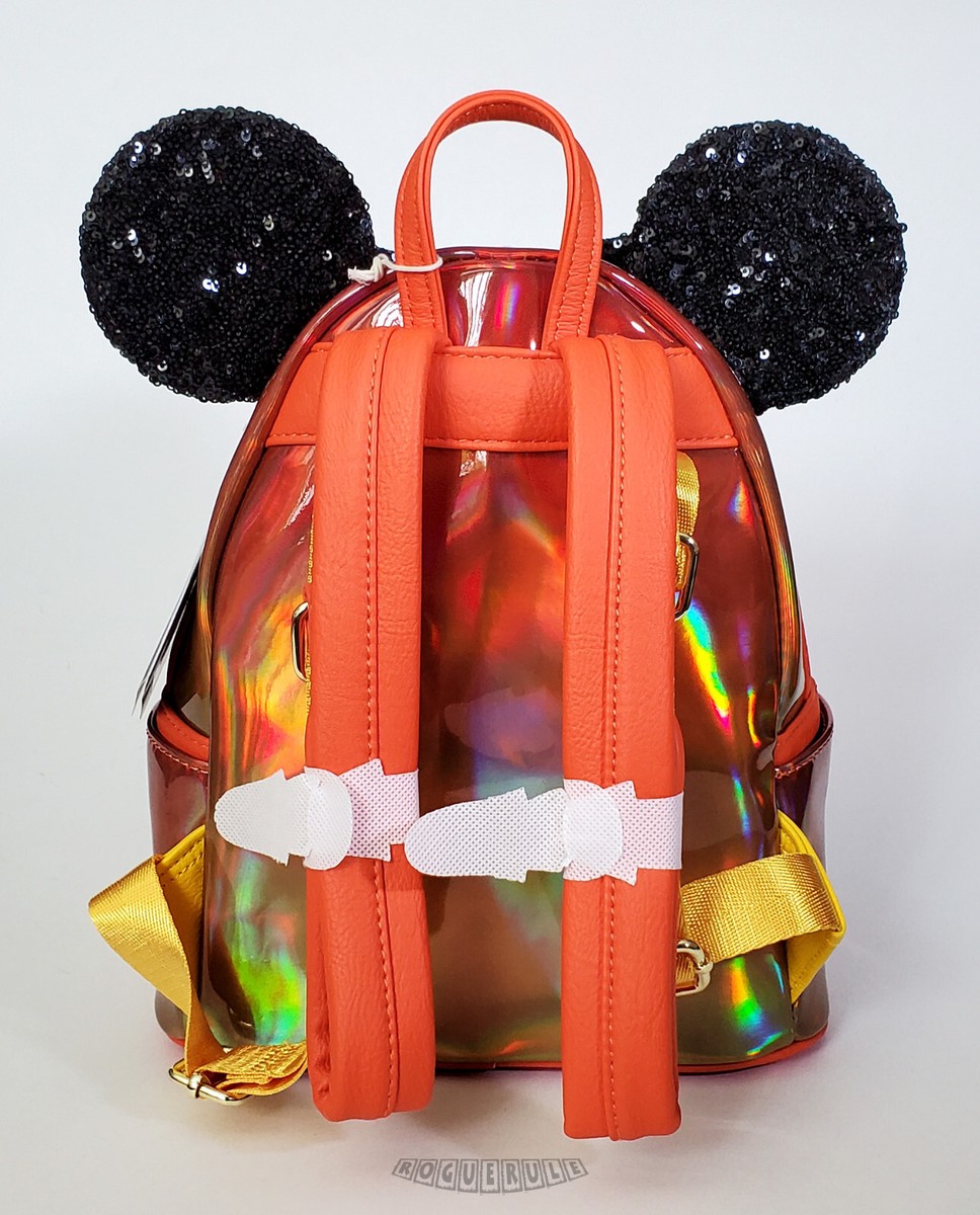 ?Loungefly Disney Parks Minnie Mouse Iridescent Sequin Mini  display picture 1