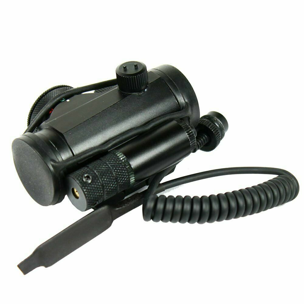 Reflex Green / Red Dot Sight Scope & Laser Sight Combo with Rail Mount