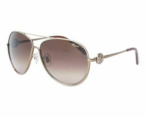 Chopard SCH B23 Womens Aviator Sunglasses SCHB23S 08FL Brown  display picture 2