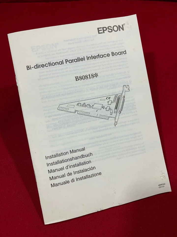 ISA EPSON Bi-Directional Parallel Printer/Scanner Interface Board (B808183) - Image 3 of 4