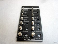Nut and Bolt Thread Checker 14 Standard Size Thread Identifier Gauge