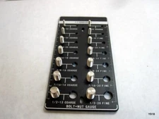 Nut and Bolt Thread Checker 14 Standard Size Thread Identifier Gauge