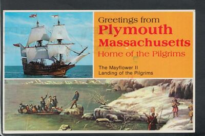 Amerika Postkarte - The Mayflower II, Plymouth, Massachusetts RS20679