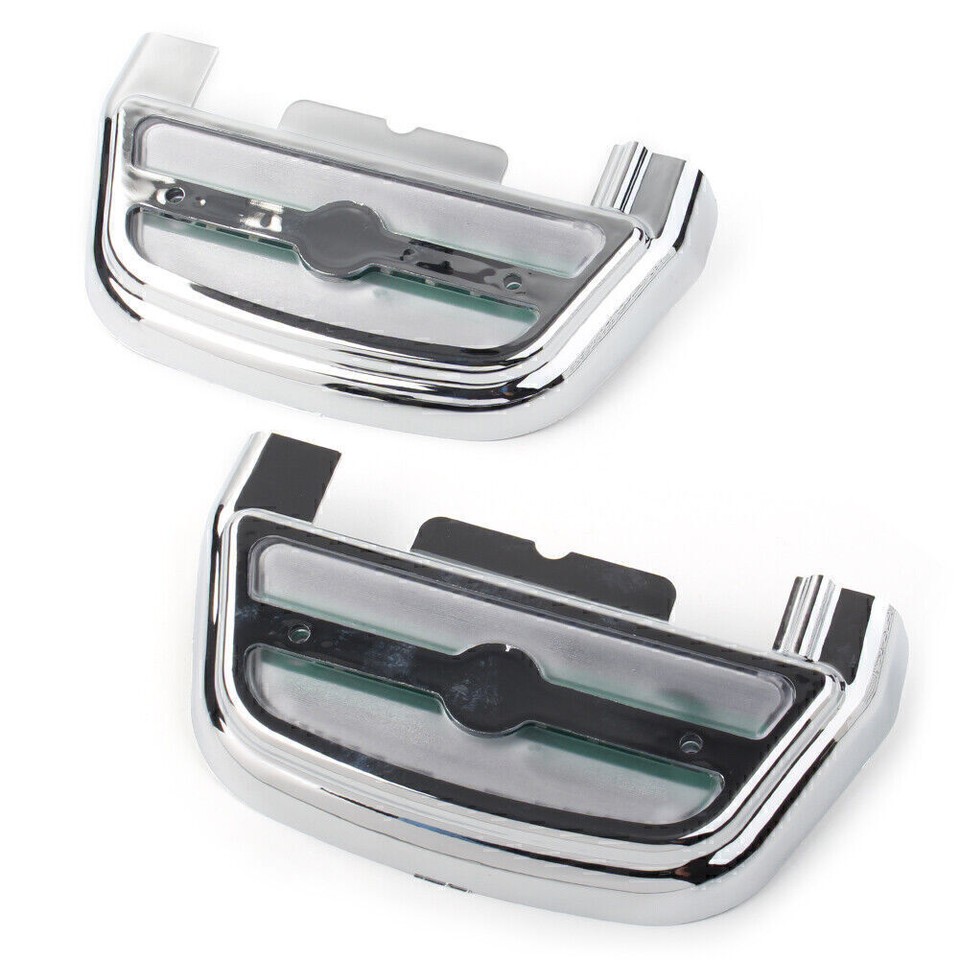 Led Light Passenger Footboard Floorboard Cover Fit Harley Touring Road