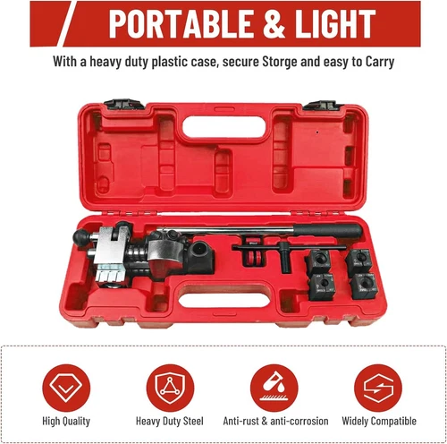 Brake Line Flaring Tool, 45 Degree Single, Double, Bubble Flare Kits Truck Car - Bild 11 von 11