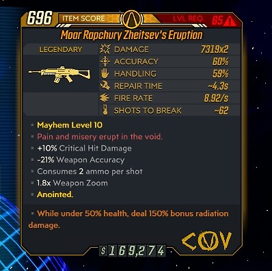 Borderlands 3 (PC/PSN/XBOX) - LV 72 M10 - Beste Waffen! - ☢URAD☢ - 1 kaufen, 1 erhalten - Bild 158 von 268