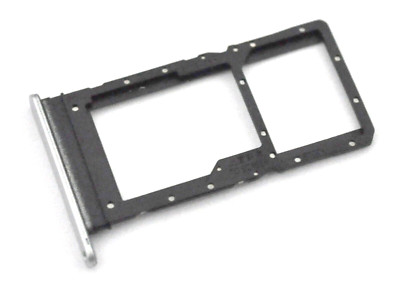 OEM HUAWEI HONOR X7 REPLACEMENT SILVER MICRO SD DUAL SIM CARD HOLDER TRAY