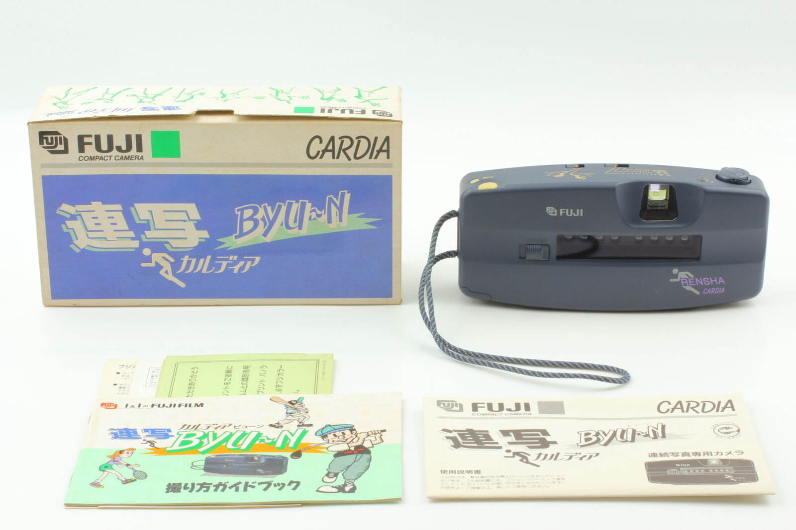 【Unused in BOX】 Fuji Fujifilm Cardia Rensha Byu-N 8 Film Camera From JAPAN  #705