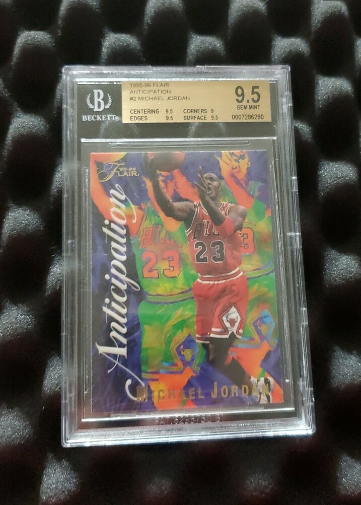 Michael Jordan Anticipation 1995-96 Flair BGS Gem Mint 9.5 RARE Insert 3x9.5s🔥