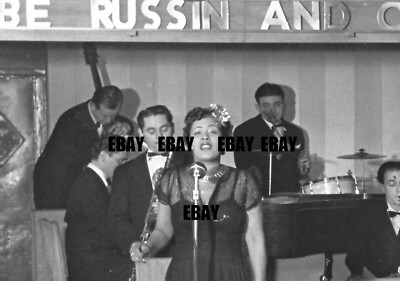 Unpublished Billie Holiday Singing Live @ club NYC 1941 Strange Fruit Era Photo