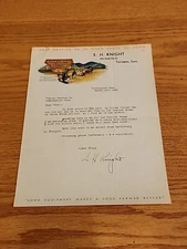 1940 McCormick Deering Farm Machines and Implements IHC Letter Stationery  