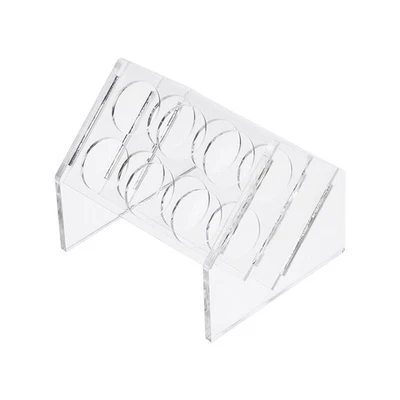 Schräggestell Acryl Reagenzglashalter 6 Vertiefungen für 50ml Röhrchen klar - Bild 1 von 4
