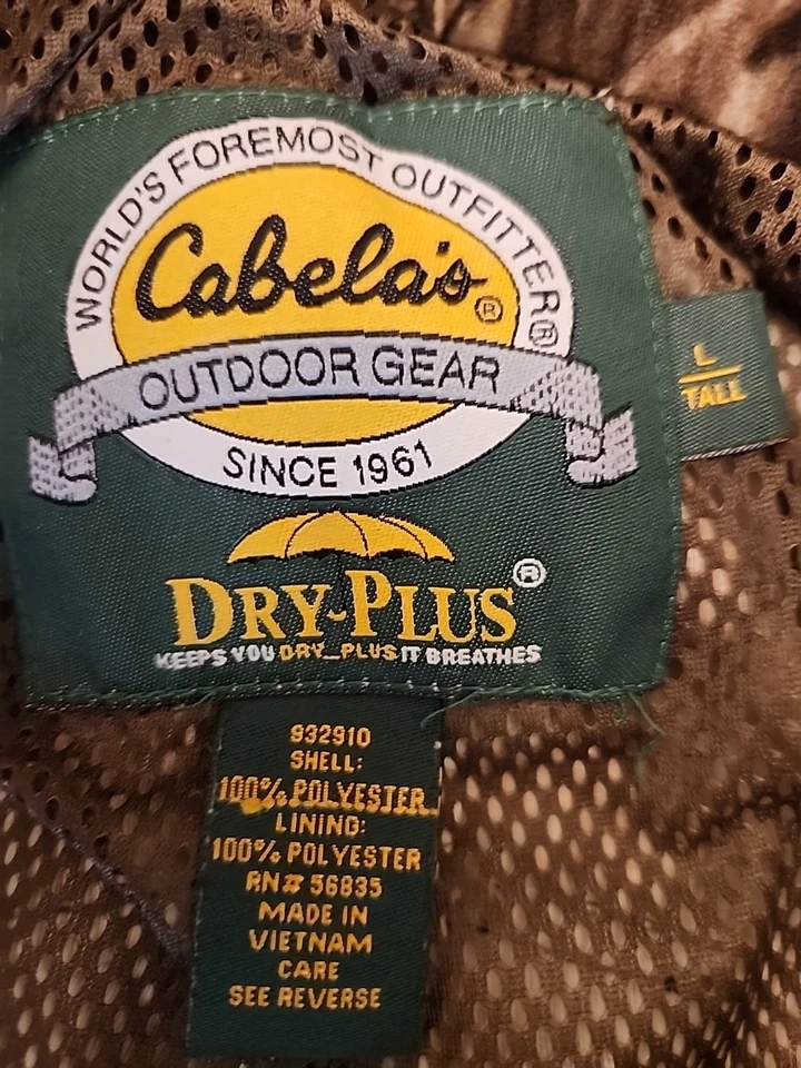 Cabela's Dry Plus Rain Pants Men's L 32x31  Realtree ap Camo  - Image 3 of 4