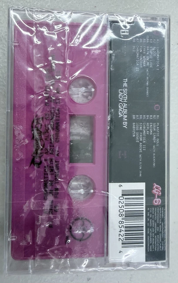 LADY GAGA CHROMATICA CASSETTE TAPE Interscope 2020 NEW SEALED Pink - Image 2 of 2