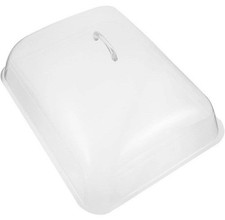Cake Dome Plastic Food Cover with Handle Dessert Cover (size: 42X32.5X16CM)
