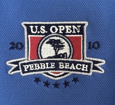Nike Polo Shirt US Open 2010 Pebble Beach Golf Fit Dry Größe LGG / XL Neuwertig 