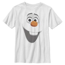 Disney Olaf Face Boys Kids T Shirt
