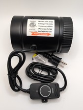 Simple Deluxe 4" Inline Booster Duct Fan 106 CFM Variable Speed Control