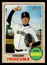 Hisashi Iwakuma 2017 Topps Heritage #327 Seattle Mariners Baseball *173
