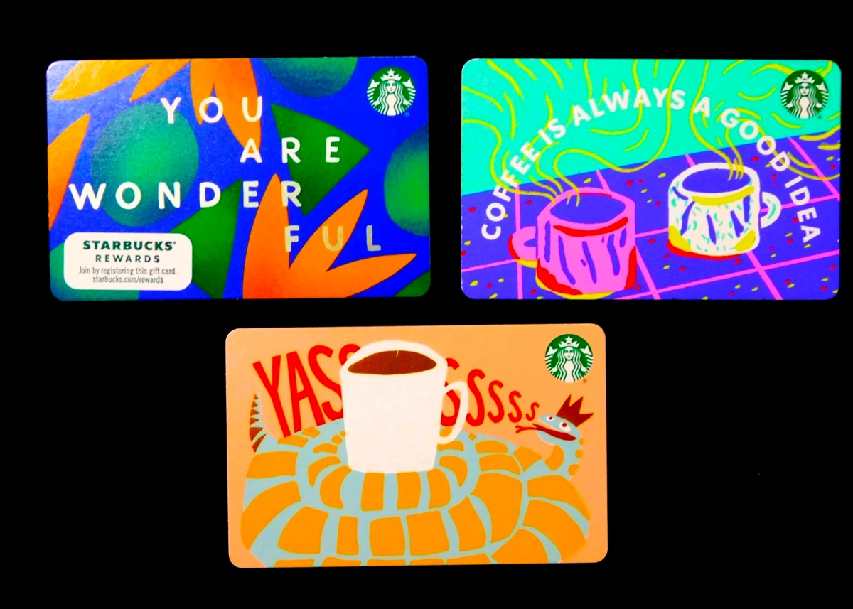 rare starbucks gift cards A Brief History of Limited-Edition Starbucks Gift Cards