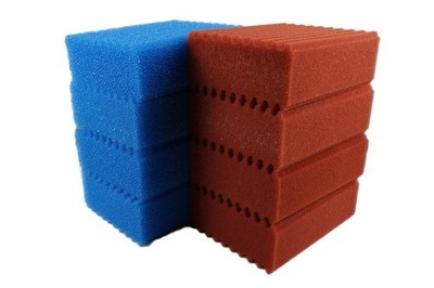 Ersatzschwamm Set passend für Oase Biotec 10 .1 Teichfilter 4 x rot 4 x blau