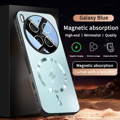 For vivo X300 Ultra, Luxury Phone Case Wireless Charge Build in Lens Film Cover