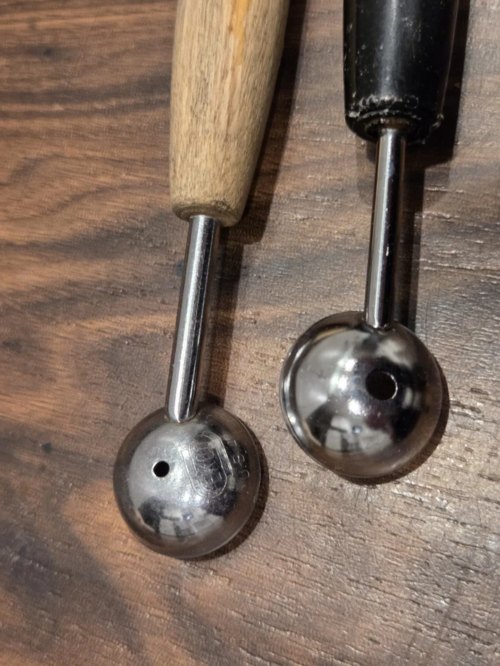 2 bailarinas de melón vintage ECKO de doble extremo EKCO hechas en EE. UU. MCM Foto 3 de 4