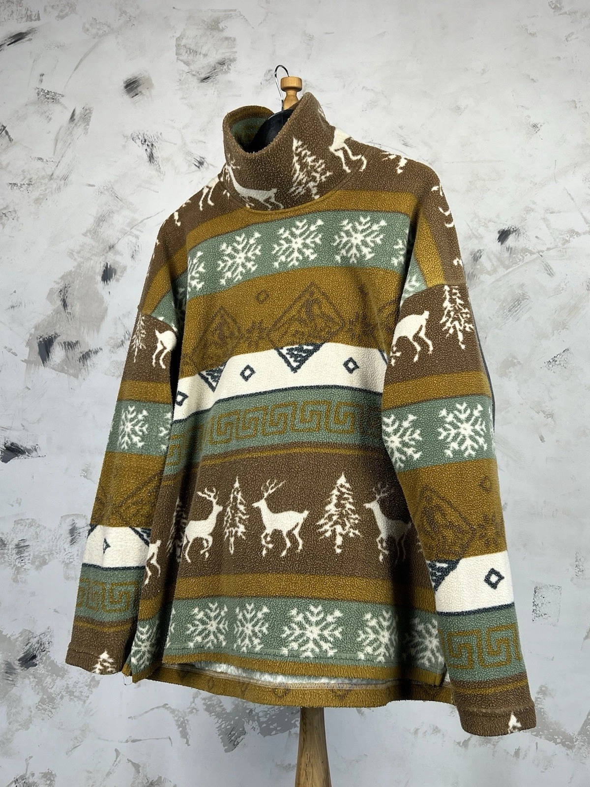 Vintage Walking Fleece Jacket Size L - XL