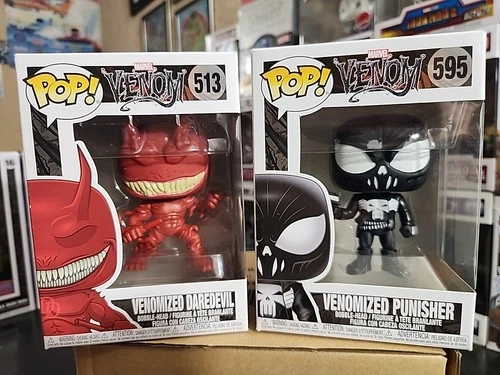 LOT of Funko POP! Marvel: Venom - The Punisher #595 And Daredevil #513