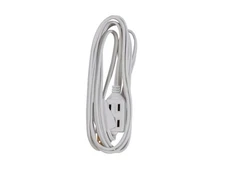 Monoprice 16/2 3-OUTLET HOUSEHOLD EXTENSION CORD - 6ft - WHITE For Indoor Use