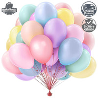 Luftballons Pastell 50 StüCk 10 Zoll 25Cm Bunt Girlande Deko Geburtstag
