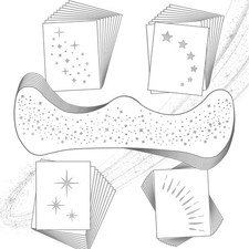 20 Pcs Face Makeup Patches, Glitter Freckles Face Tattoo for Teenagers Youn...