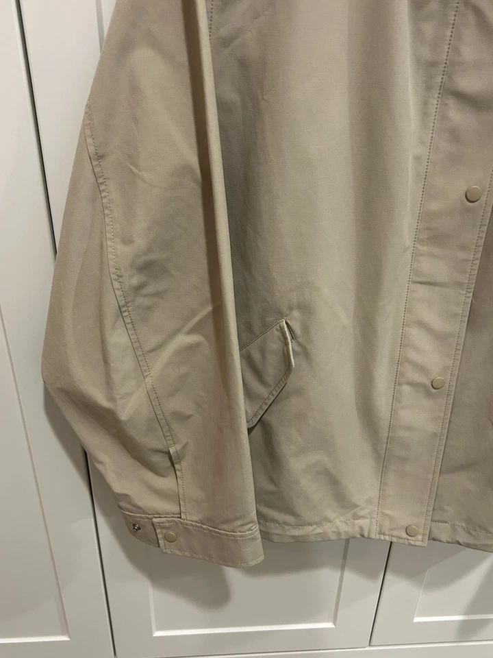 Linda Parka Uniqlo Mescla de Algodão Bege Tamanho XL Nova em folha! - Imagem 4 de 4