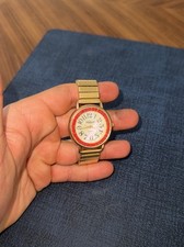 Vintage Lafayette Quartz Ladies Watch Gold-Tone Rhinestone Stretch Band TESTED