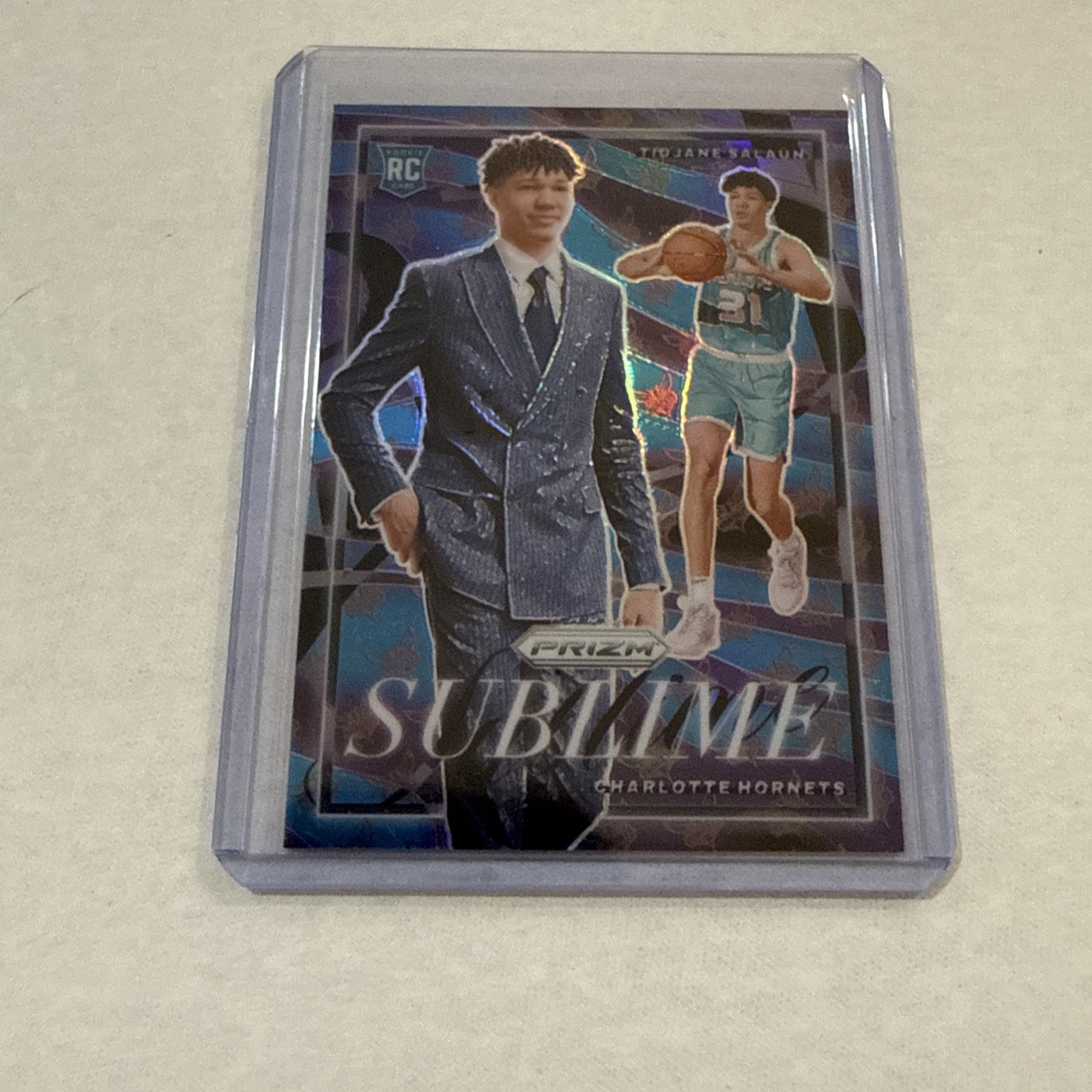 2024-25 Panini Prizm Sublime Tidjane Salaun RC Charlotte Hornets SSP Case Hit