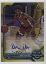 2021-22 Bowman U Chrome Prospect Yellow Refractor /75 Keon Ellis #BCPA-KE Auto