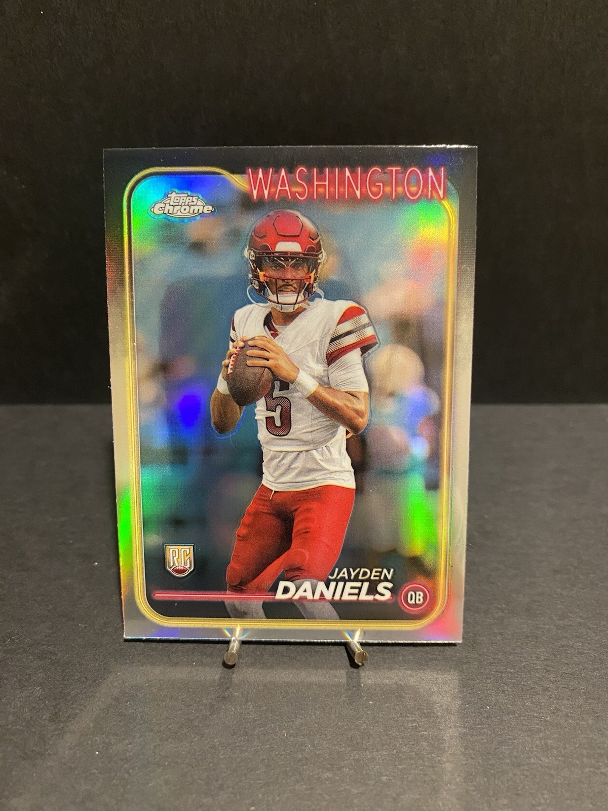 2024 Topps Chrome - Rookies Jayden Daniels #201 Refractor (RC)