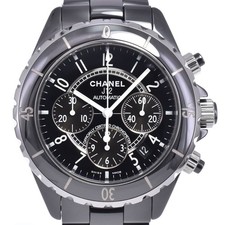 CHANEL J12 H0940 Ceramic chronograph black Dial Automatic Men's Watch N#148639