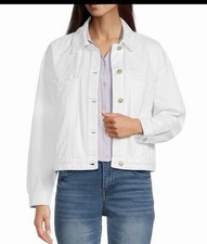 Democracy Denim Jacket Oversized Point Collar...
