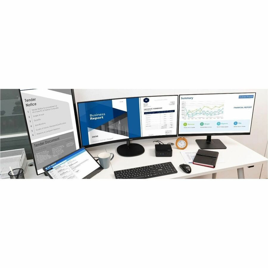 Мини-ПК MSI Cubi NUC 009BUS Barebone Intel Core 7-150U без операционной системы 3-летняя версия