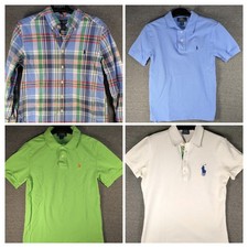Polo Ralph Lauren Shirts Youth M And L 10 - 12, 12 - 14 Plaid Collar Spring